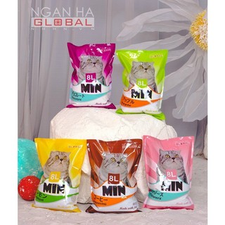 Combo 7 túi - cát vệ sinh cho mèo - cát min 8l nhật bản
