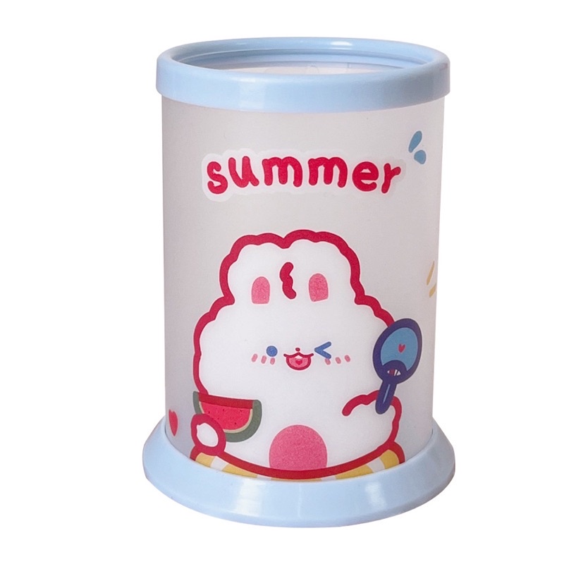 Ống Đựng Bút để bàn hoạ tiết dễ thương Hộp Cắm Bút decor bàn học cute Gáu Mon