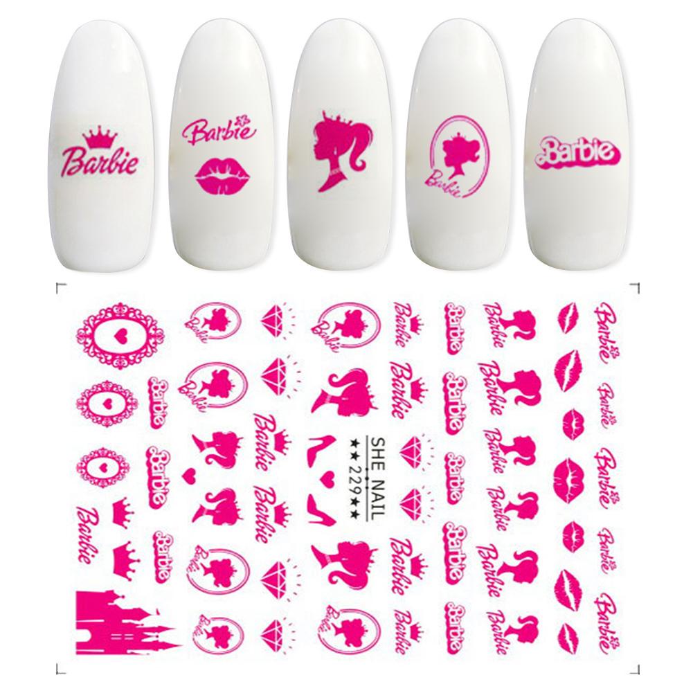 2023 phim hoạt hình mới barbie nail sticker nail sticker r8l6