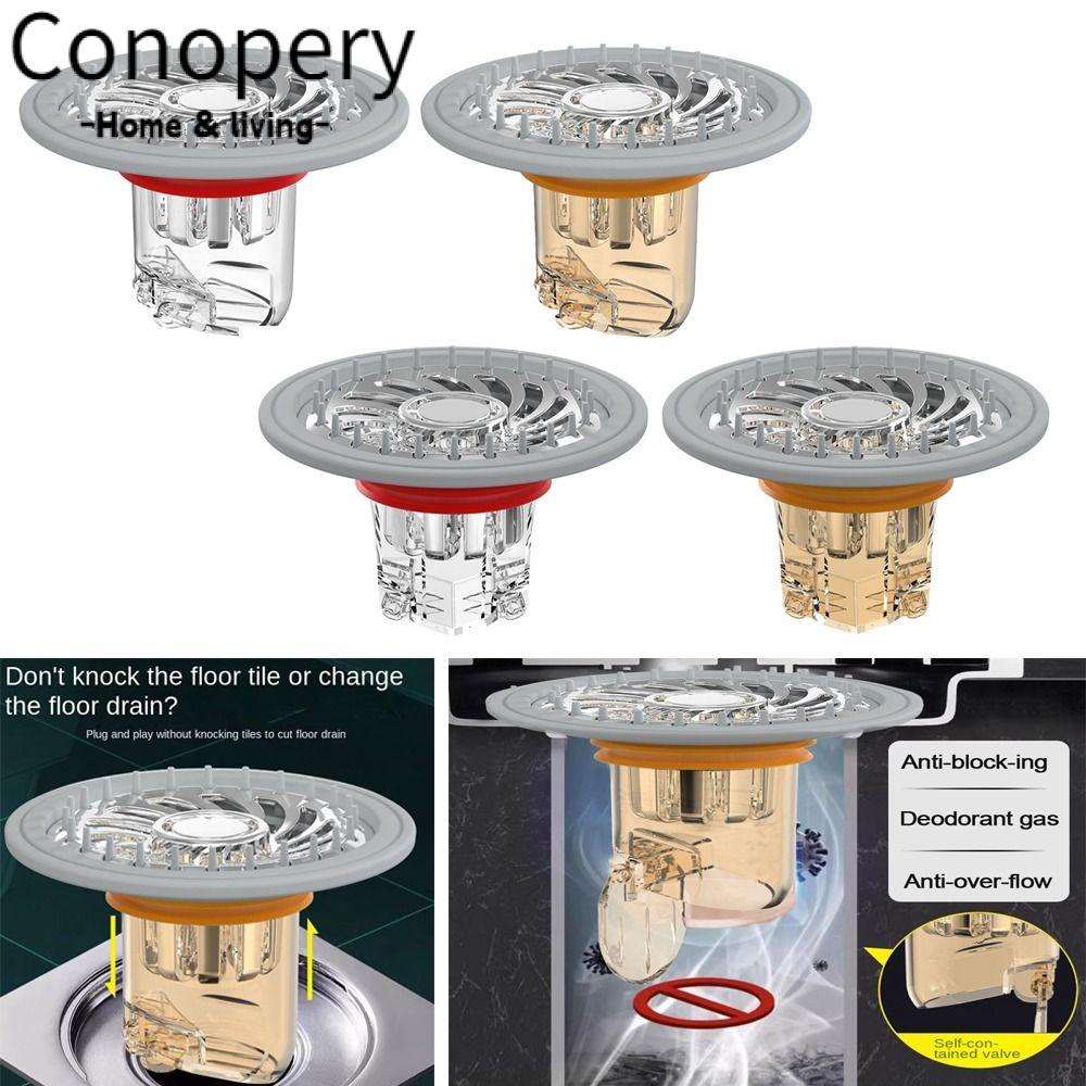 Nút thoát sàn CONOPERY lọc cống bền ngăn ngừa côn trùng chống mùi có thể tháo rời sáng tạo cho phòng tắm nhà bếp