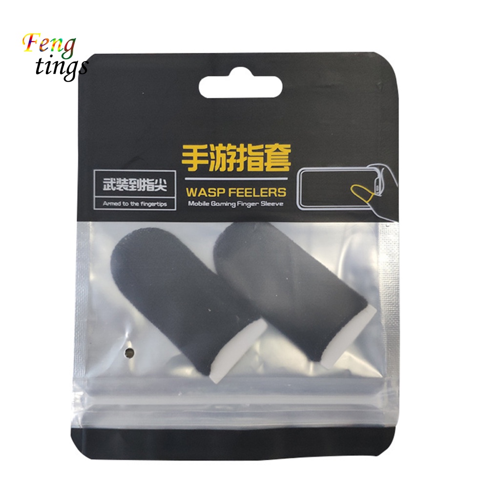 1 cặp cũi ngón tay bằng sợi nylon cho màn hình giải trí màn hình cảm ứng tay áo chơi game