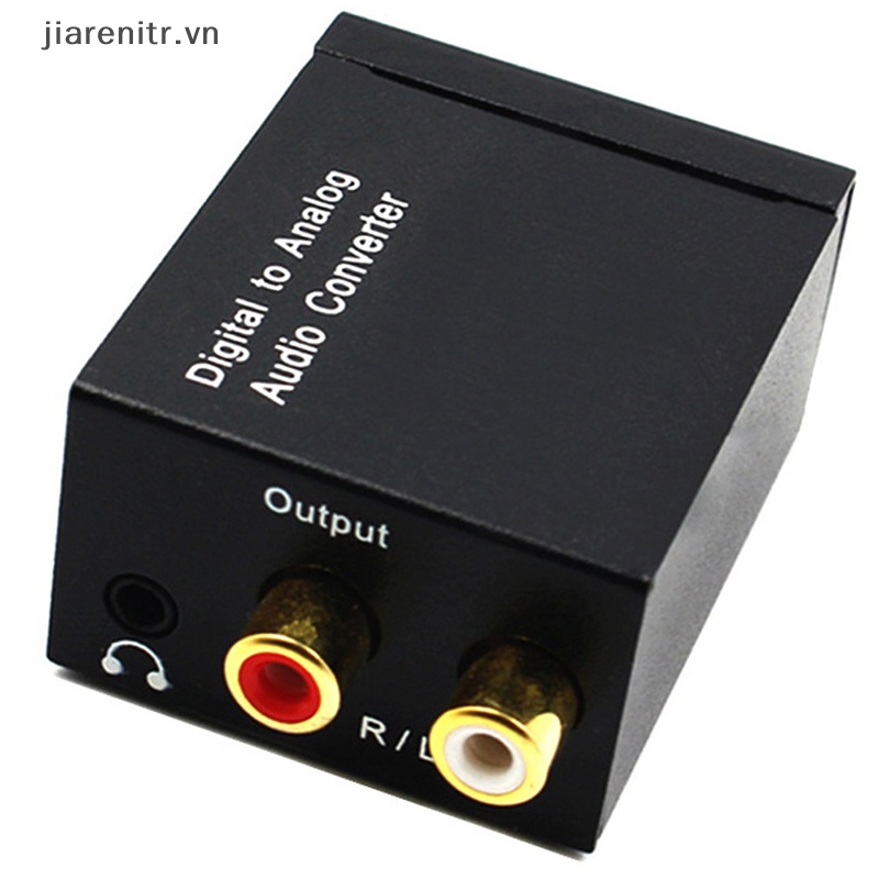 Ji optical coax toslink digital to ana converter rca l / r stereo audio adapter vn