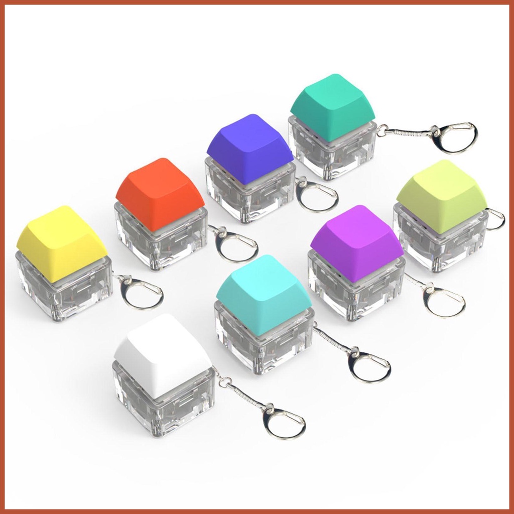 Bàn phím keychain bàn phím cơ trục tester đồ chơi thư giãn nút thần tài đồ chơi ngón tay giảm căng thẳng quà tặng bhsydvn