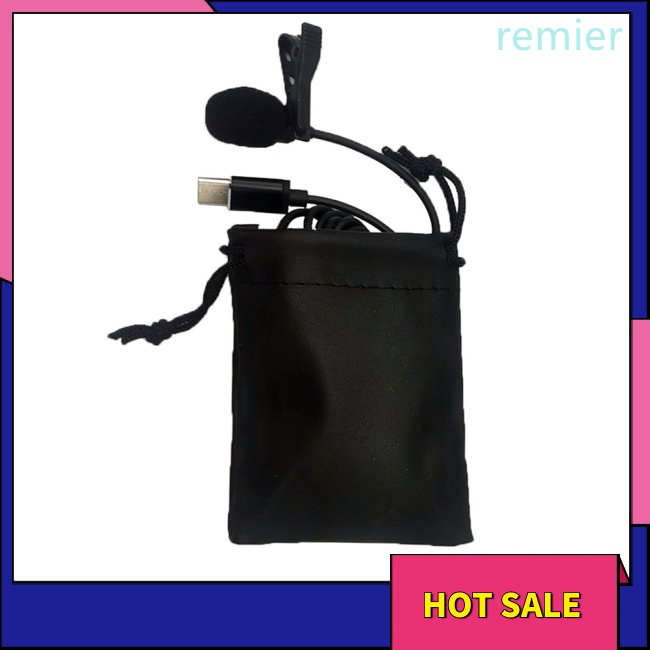 Re type-c lavalier microphone tương thích cho insta360 one r micrô ghi âm giọng nói hifi bên ngoài nhẹ