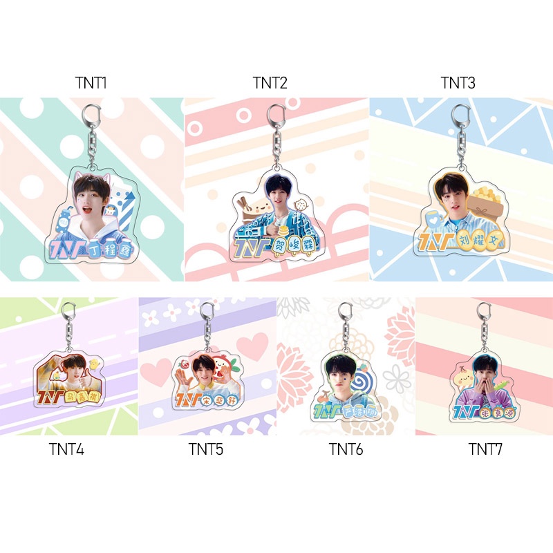 Kuhong tnt times youth league xung quanh hd in acrylic keychain quà tặng