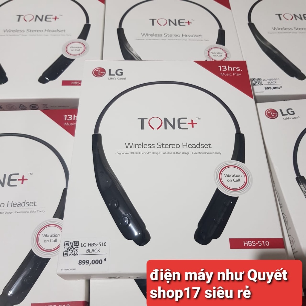 Tai nghe Bluetooth LG HBS 510 cao cấp hàng chính hãng nguyên seal và hàng cũ không vỏ