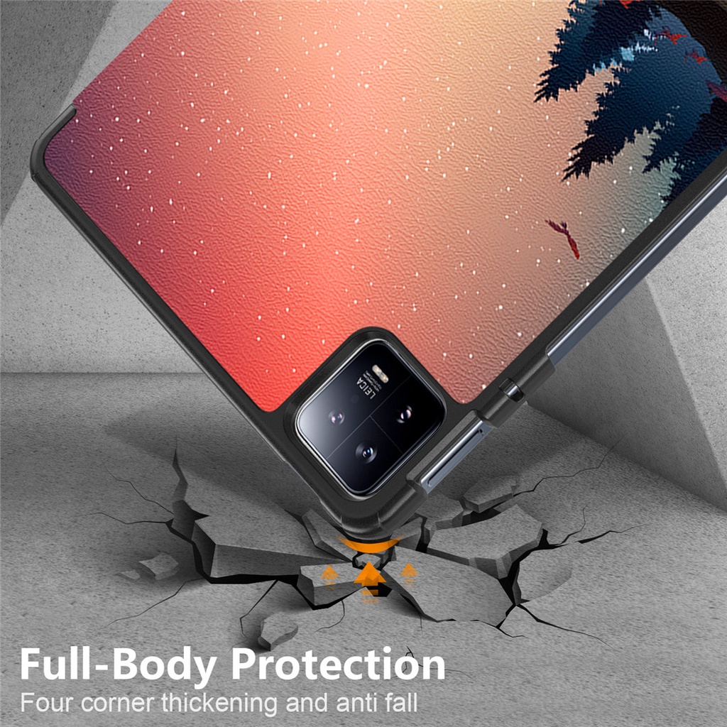 Đối với xiaomi pad 6 mi pad 6 pro case 11 inch gấp pu leather stand cover thông minh