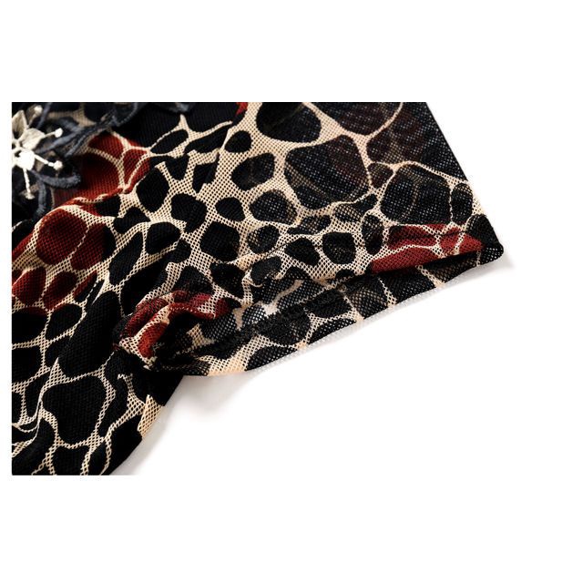 Đầm Chiffon Tay Ngắn In Họa Tiết Hoa Phong Cách Phương Tây Thời Trang Mùa Hè 2021 Cho Phụ Nữ Trung Niên