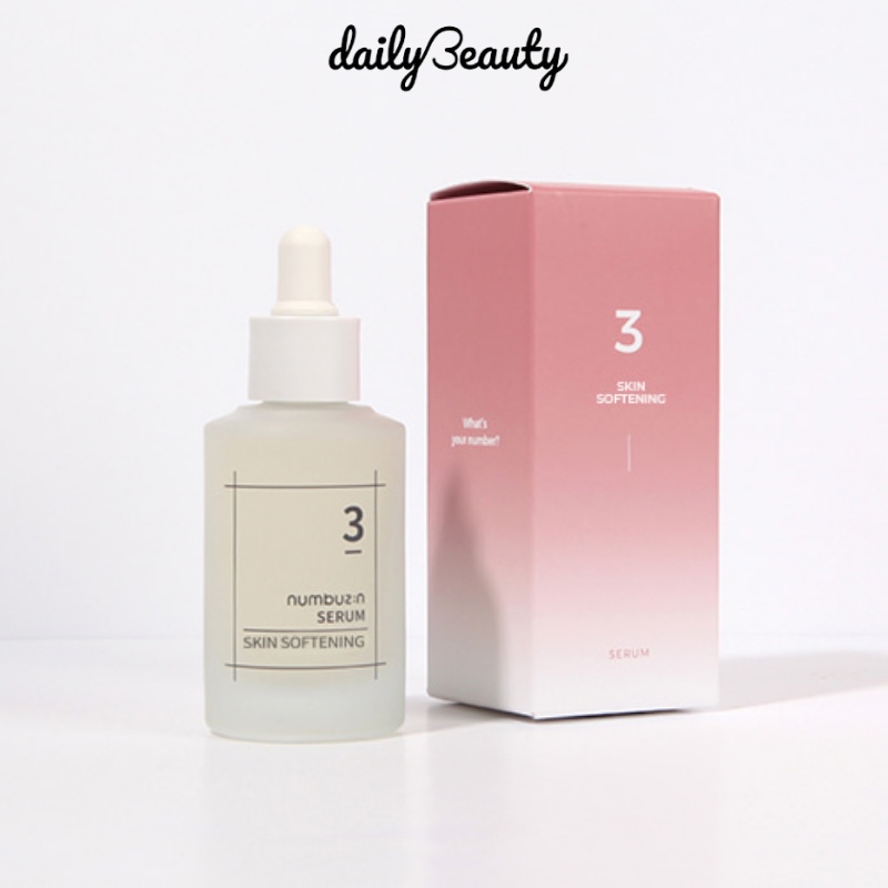 Tinh chất Serum cấp ẩm Numbuzin No.3 Skin Softening, làm mềm da, thu nhỏ lỗ chân lông dung tích 50ml Daily Beauty