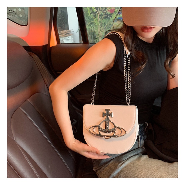 Vivienne westwood xu hướng thời trang túi yên ngựa túi đeo vai nữ túi messenger