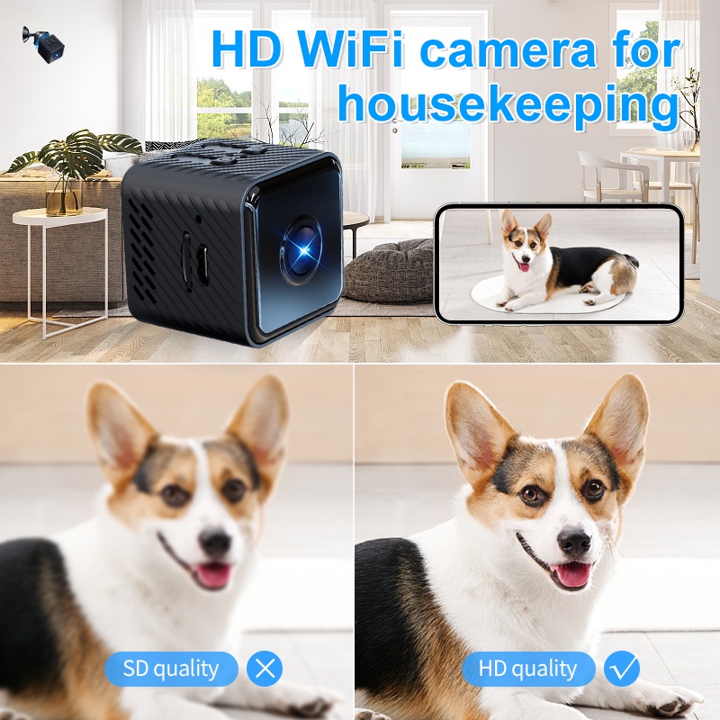 Camera mini x2 1080p hd tầm nhìn ban đêm camera wifi trong nhà an ninh xem từ xa máy quay không dây phát hiện chuyển động cam