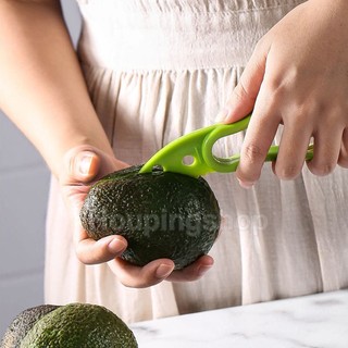 Avocado slice cutter 3 in 1 slicer knife cut fruit tools corer remover kitchen gadget multi-function slicer