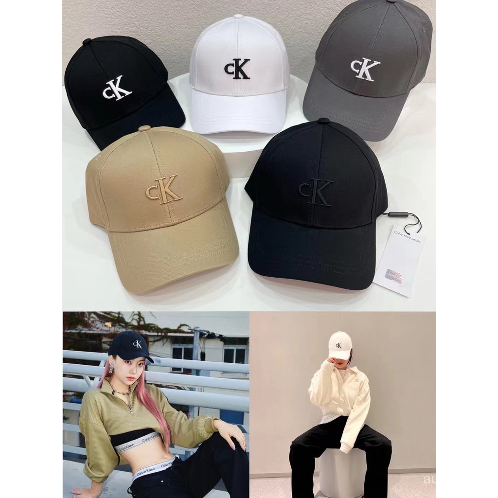 Mũ Lưỡi Trai Ck Thêu Họa Tiết Phong Cách Unisex 4YRB