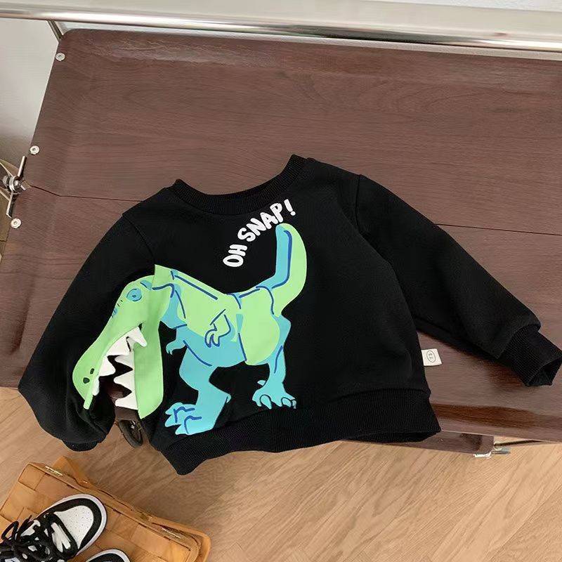 90-140cm Họa Tiết Tuyệt Vời Phiên Bản Hàn Quốc Thu Đông Mới Bé Trai Bé Gái Áo Thời Trang Trẻ Em Bé Dài Tay Áo Chui Đầu Đẹp Trai