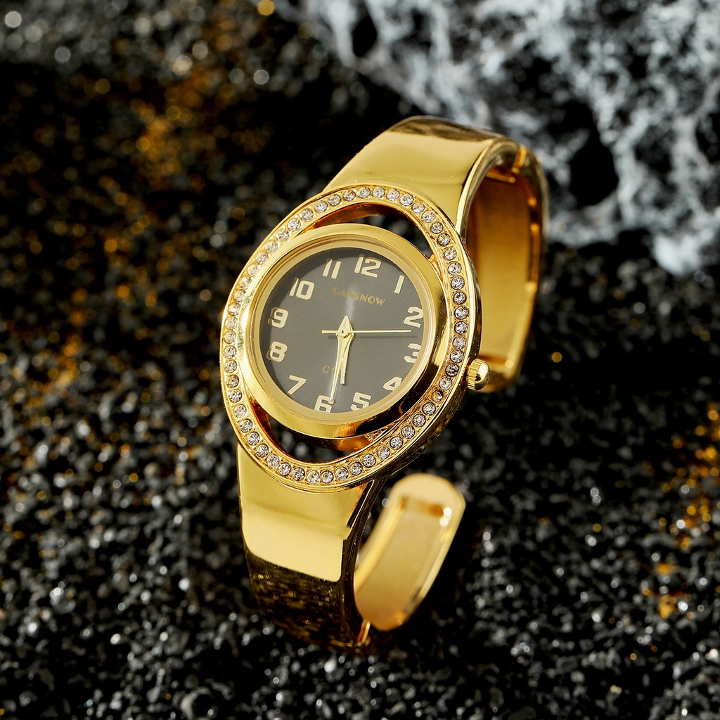 Cansnow ladies elegant quartz watch đồng hồ đeo tay vàng sang trọng