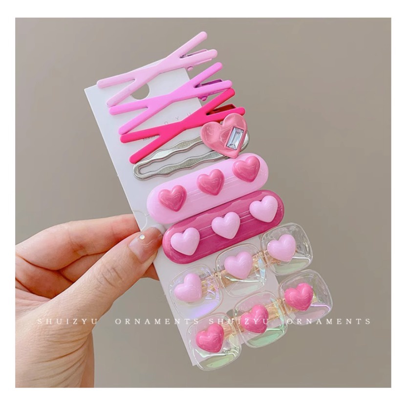 Y2k star hairpin thời trang cao cấp nước kim cương cao cấp bộ kẹp tóc kim loại cao cấp