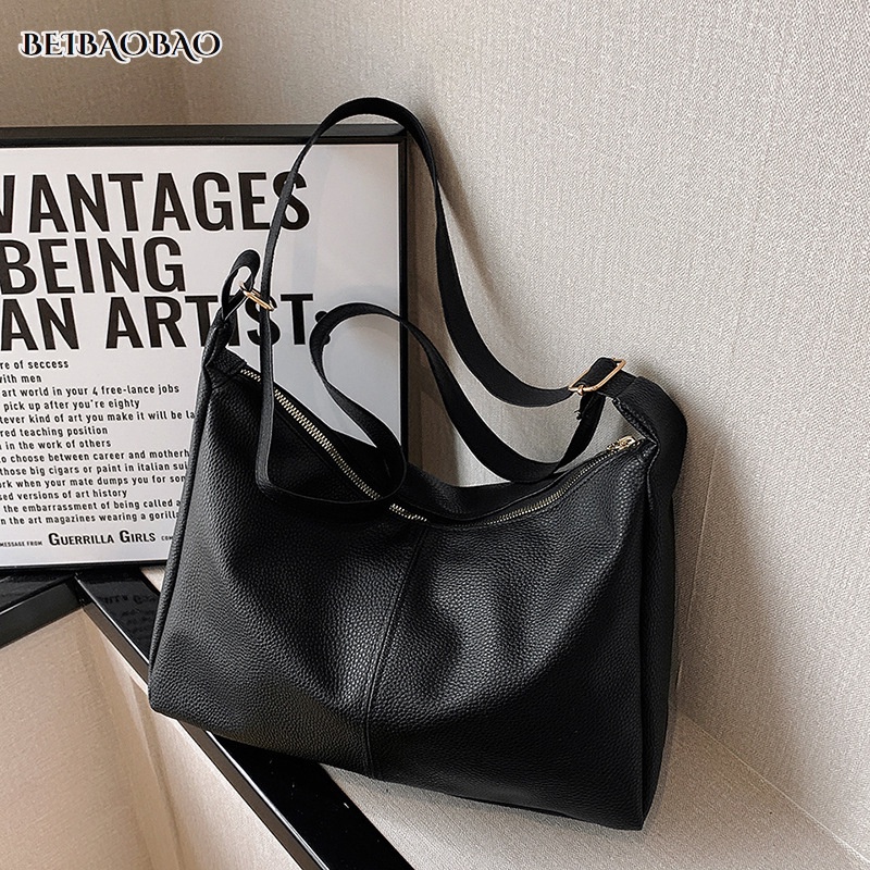 Túi tote nữ dung tích lớn xu hướng thời trang đơn giản retro túi xách messenger dưới cánh tay