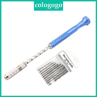 Colo hand twist drill hole punch 10 cái mini twist drill bits tools set for diy resin