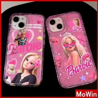 Ốp lưng iPhone 14 Pro Max Ốp Lưng iPhone Water Ripple Clear Case TPU Mềm Trong Suốt Chống Sốc Cô Gái Tóc Bạc Màu Hồng Dễ Thương Tương thích với iPhone 13 Pro max 12 Pro Max 11 XR XS 7 8Plus