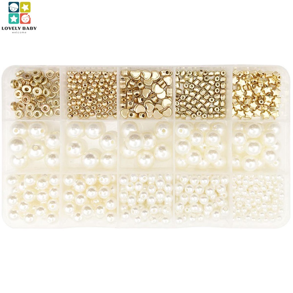 720 cái spacer beads set diy bracelet beads kit bao gồm các loại hạt ngọc trai cho vòng tay trang sức làm cửa hàngbc6902