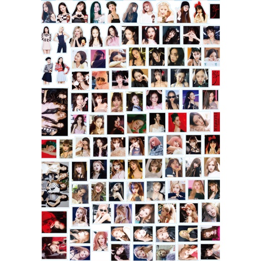 Set 100 Sticker BLACKPINK ROSE LISA Chống Thấm Nước