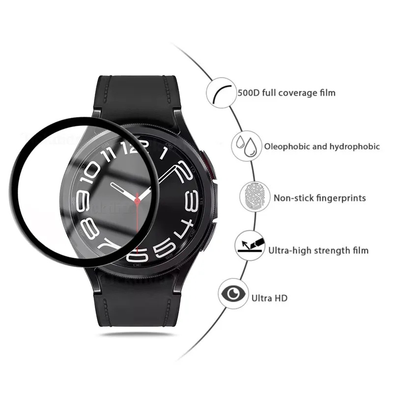 3d pmma bảo vệ phim mềm bảo vệ toàn cạnh bảo vệ màn hình cho samsung galaxy watch 6 classic 43mm 47mm 40mm 44mm