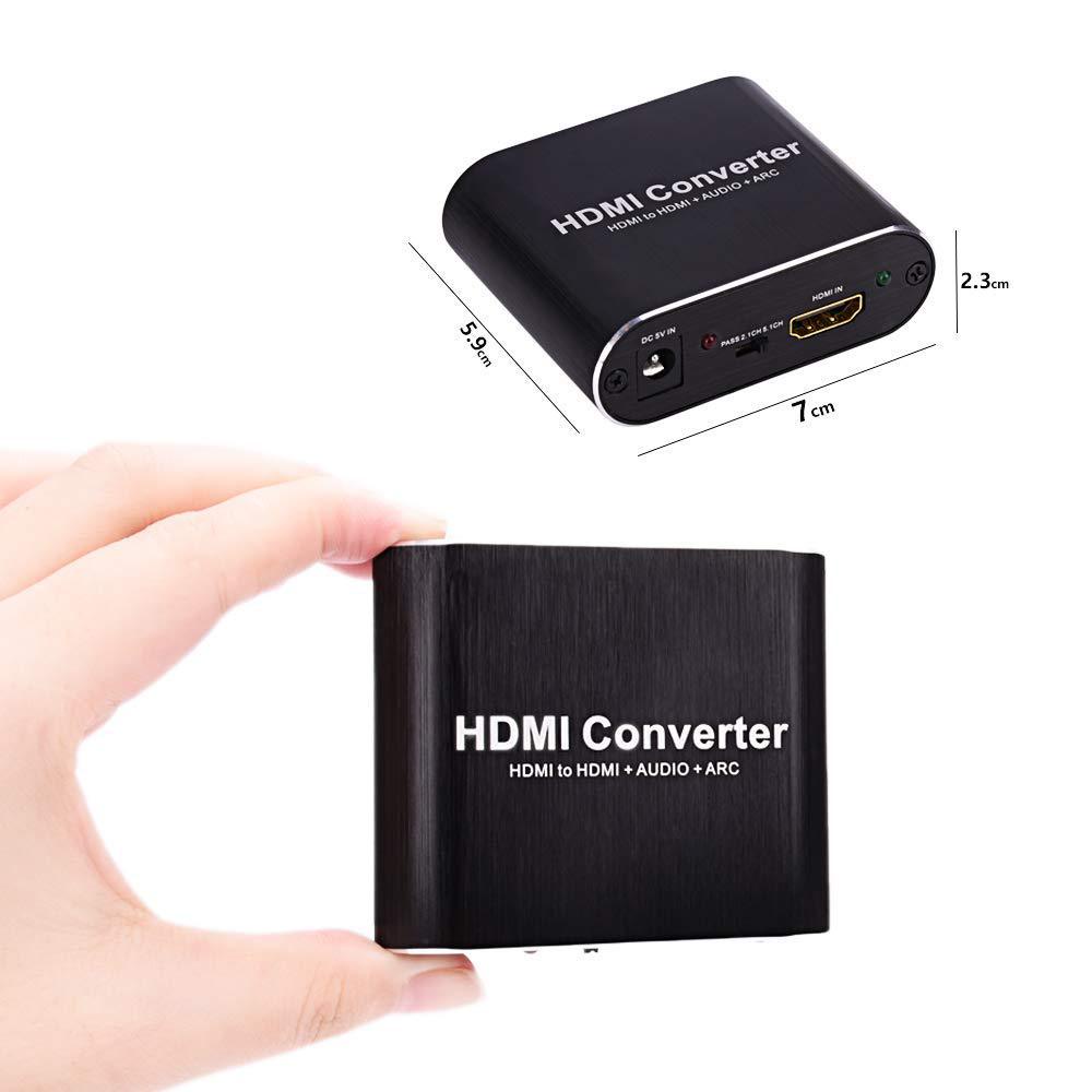 4k hdmi audio extractor 5.1 extractor hdmi-tương thích splitter hd to audio extractor quang toslink spdif cho bộ khuếch đại tv