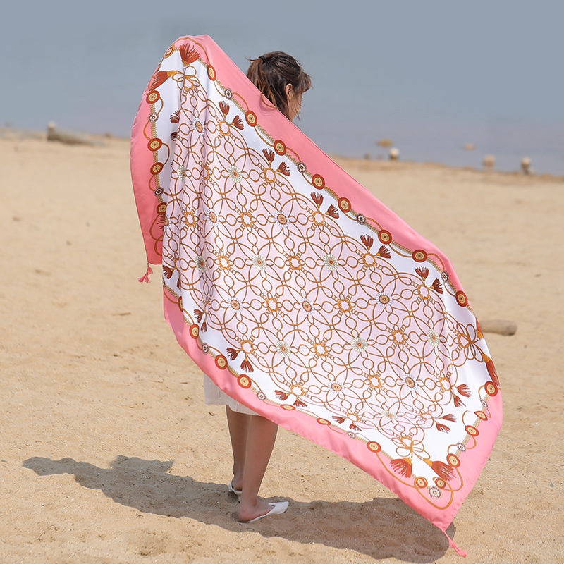 Khăn Choàng Đi Biển / Du Lịch 90 * 180cm Họa Tiết Thổ Cẩm