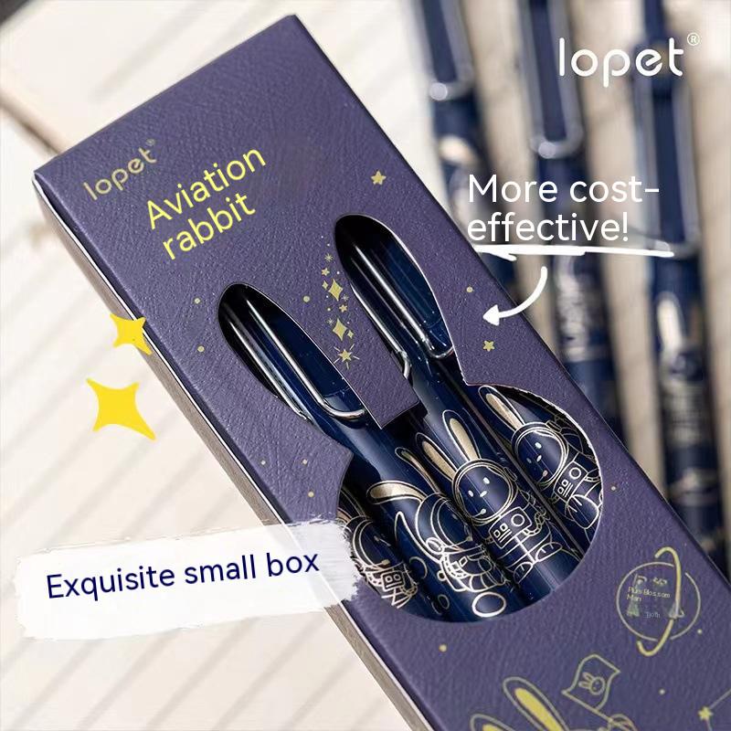 Bút Mực Đen Nhanh Khô Thiết Kế Hình Thỏ Dễ Thương Cho Học Sinh