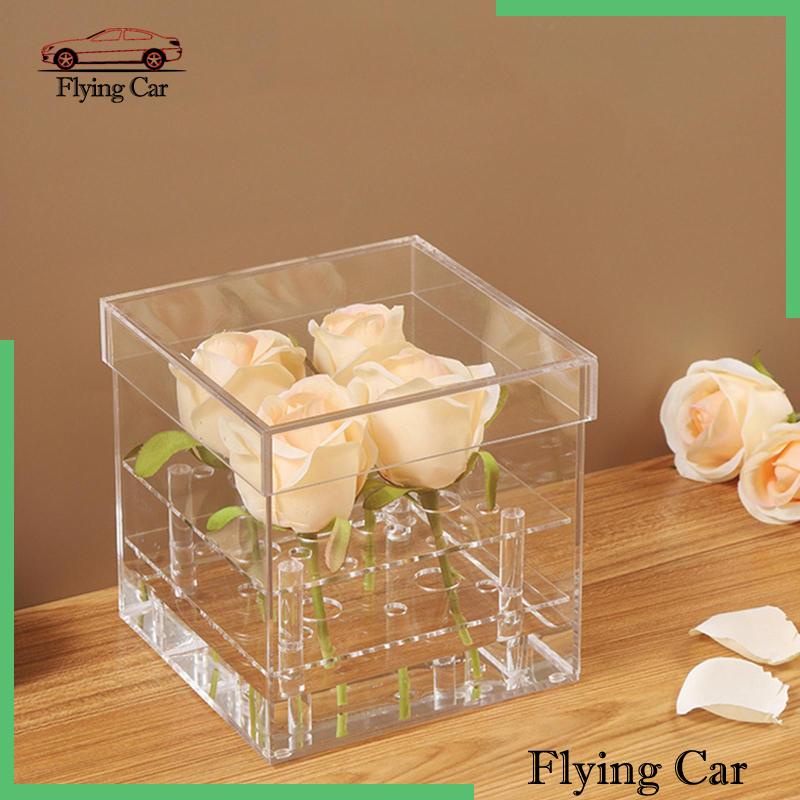 Set 2 Lọ Hoa Bằng Acrylic Trong Suốt Dùng Trang Trí Tiệc Sinh Nhật