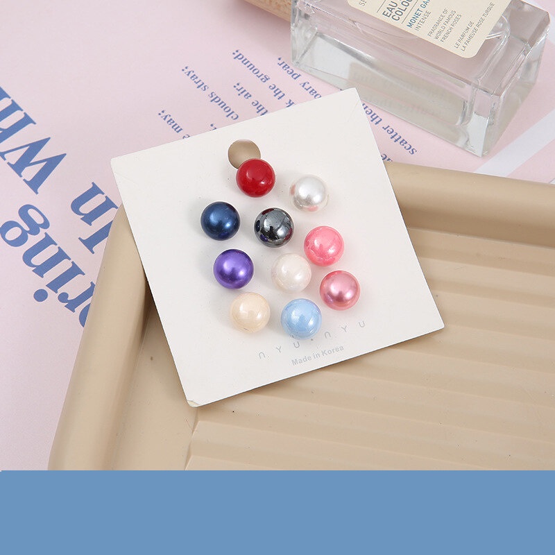 Nút Áo Sơ Mi Đính Ngọc Trai Chống Trượt Tháo Rời Được Tiện Lợi