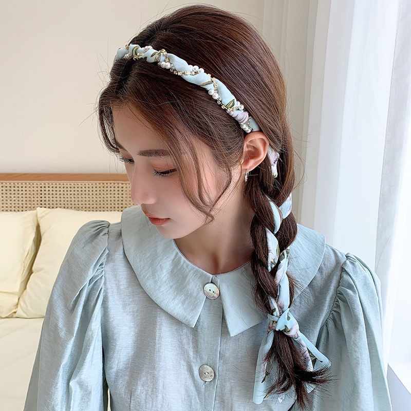 Băng Đô Cài Tóc Vải Lụa Mỏng Kiểu Pháp Thời Trang Mùa Hè Cho Nữ