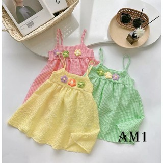 Váy 2 dây bé gái tb19 váy hai dây đũi siêu mềm tb294