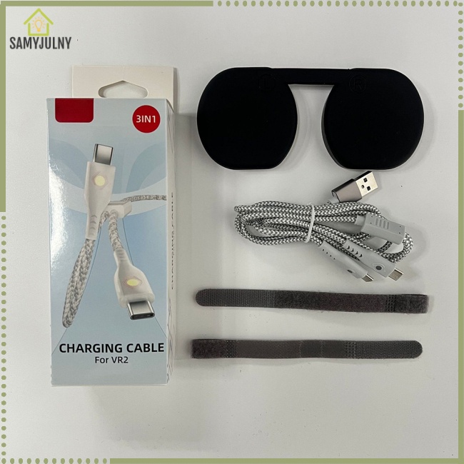 Dây Cáp Sạc Loại C 2 Trong 1 Kèm Vỏ Bảo Vệ Cho Tay Cầm Chơi Game PS VR2