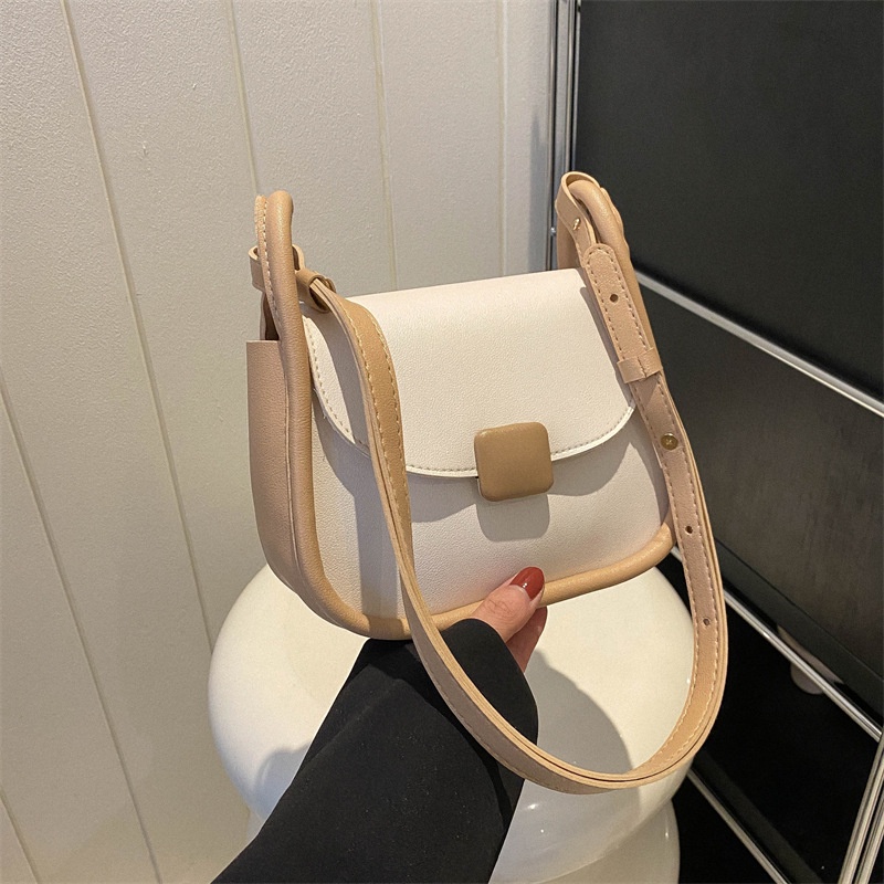 Túi Đeo Vai Hình Vuông Cỡ Nhỏ Màu Trơn Thời Trang Mùa Xuân 2023 Cho Nữ