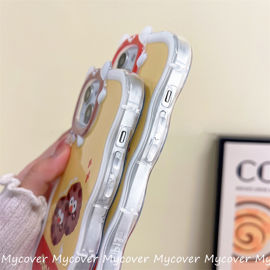 Ốp Điện Thoại Silicon Chống Sốc Hình Quái Vật Cho iPhone 11 12 13 14 Pro Max X Xr Xs 8 7 6 Plus SE 2020