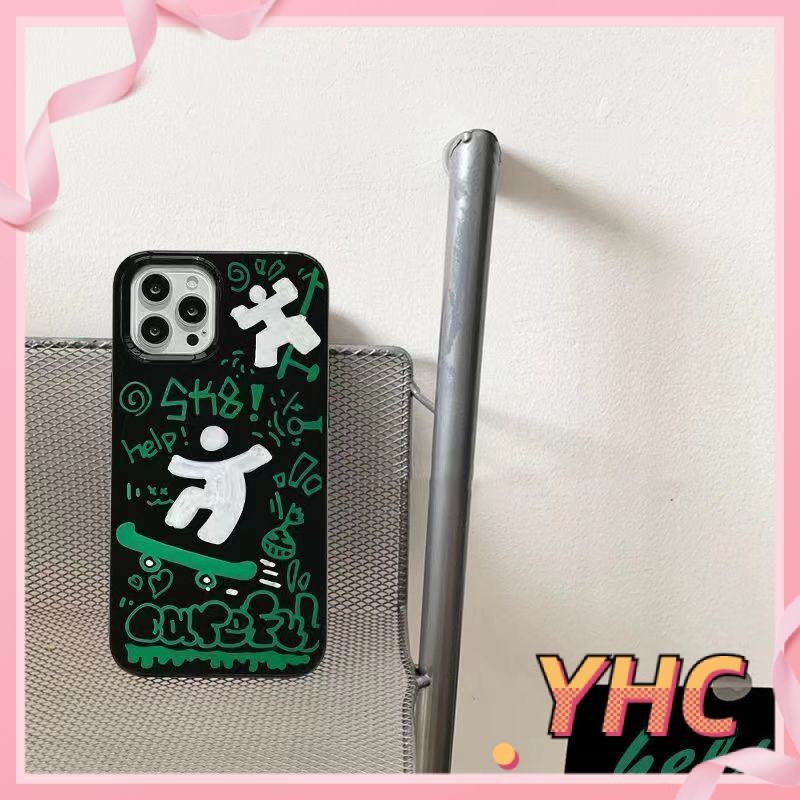 ốp lưng iphone Ván trượt, graffiti, nhân vật nhỏ, thạch, vỏ mềm silicon cá tính Cho Iphone 6 / 6S / 6splus / se / 7 / 7plus / 8 / 8plus / X / xs / xsmax / 11 / 12 / 13 / 14 / Plus / pro / pro max-515