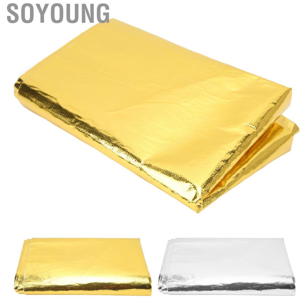 Soyoung Thermal Insulation Adhesive Tape  Easy To Remove Excellent Reflection Lightweight Heat Shield Wrap Wide Applicability Stable for Seat Bottom