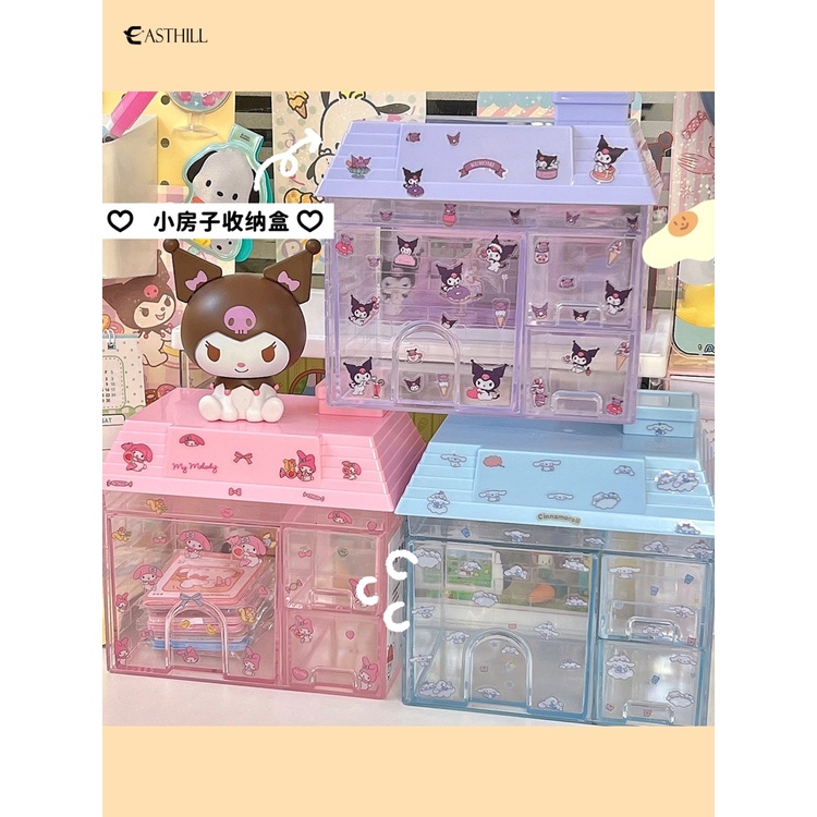 Hộp Đựng Bút Họa Tiết Hoạt Hình Cinnamoroll Kuromi Dễ Thương Để Bàn Tiện Dụng Cho Học Sinh