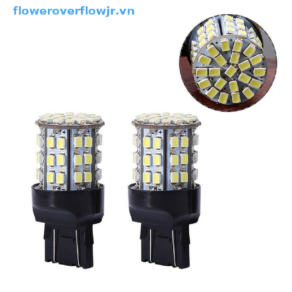 2 Đèn LED Tín Hiệu Xi Nhan T20 7443 1206 6000K 64SMD Cho Xe Hơi