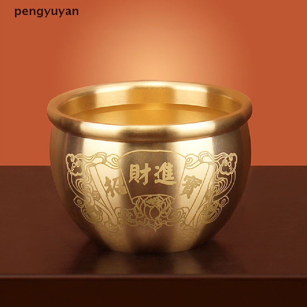 [pengyuyan] Tượng Phong Thủy Hình Trụ Bằng Đồng Thau May Mắn Trang Trí Nhà Cửa [Mới]