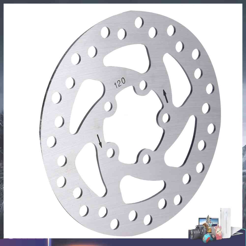 Đĩa Phanh 120mm M365 PRO Bằng Thép Bạc Kèm 5 Ốc Vít Cho Xe Điện