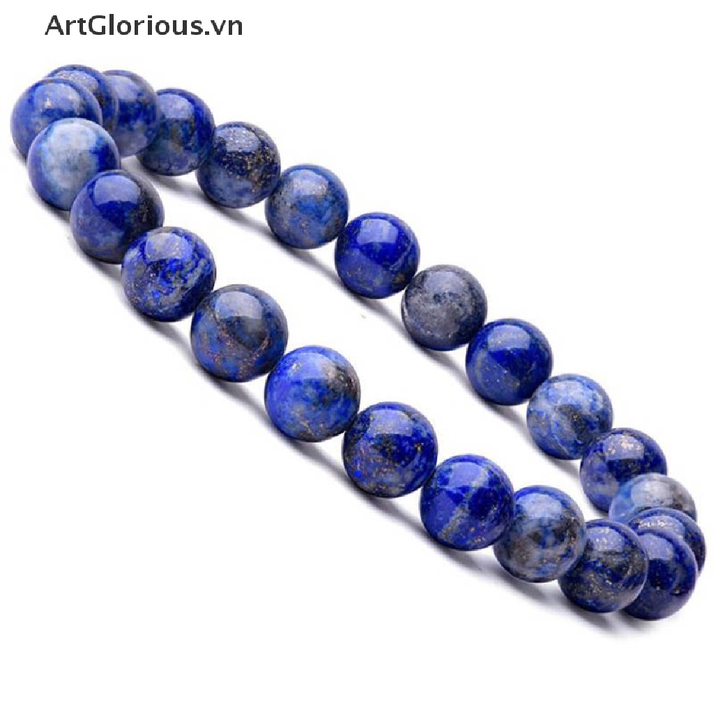 Vòng Tay Hạt Đá Lapis Lazuli 8mm Co Giãn Dành Cho Nam Và Nữ