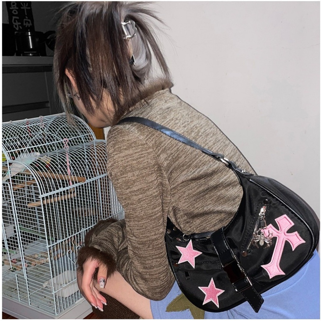 Túi Đeo Vai / Đeo Dưới Cánh Tay Phong Cách Spider y2kins Millennium 2023 Mới Cho Nữ