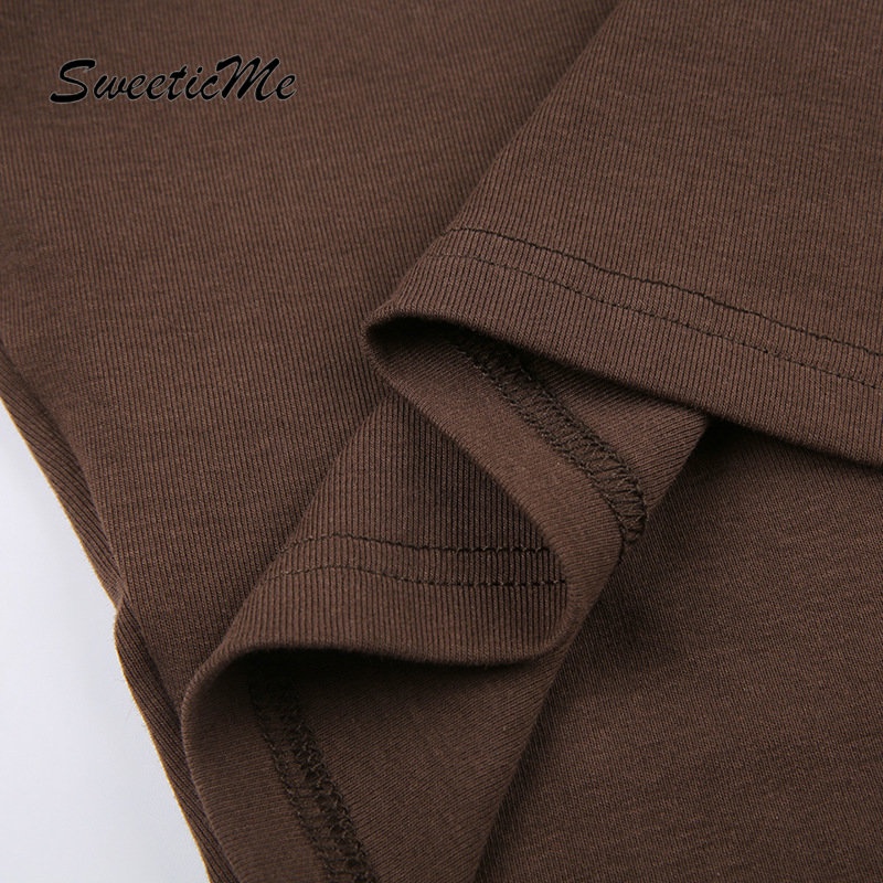 Áo Thun Crop Top Tay Dài Cổ Tròn In Chữ Thời Trang 2023 Dành Cho Bạn Nữ