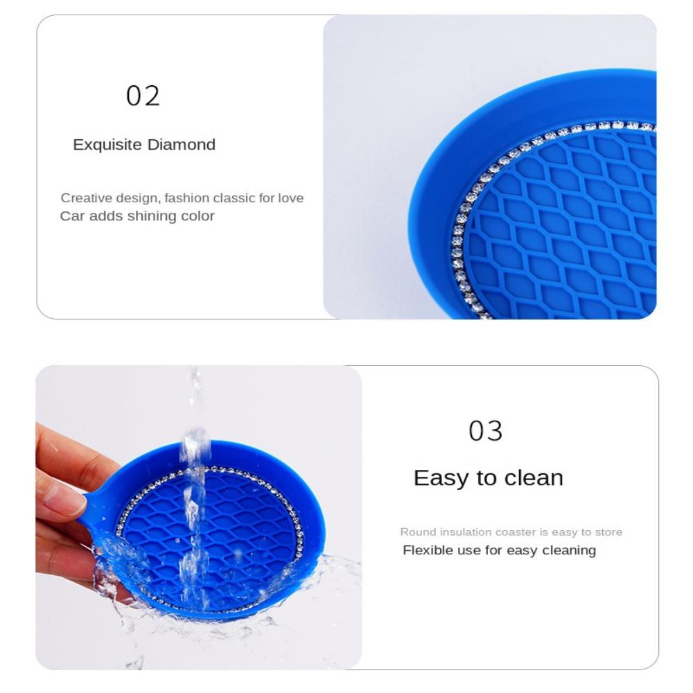 .Tấm Lót Giá Đỡ Cốc Nước Cách Nhiệt Chống Trượt Dành Cho Xe Hơi