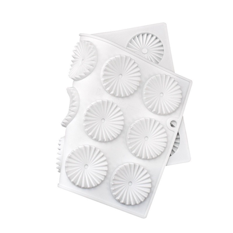 Khuôn Silicone Tròn 15 Ngăn Làm Bánh Xếp Origami DIY