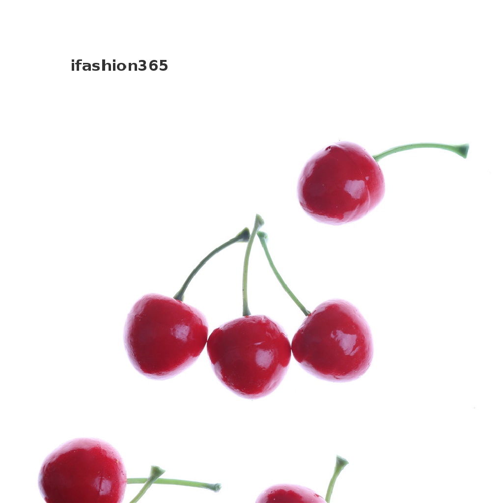 Set 10 Quả Cherry Giả Mini Trang Trí Nhà Bếp Vui Nhộn ifashion365
