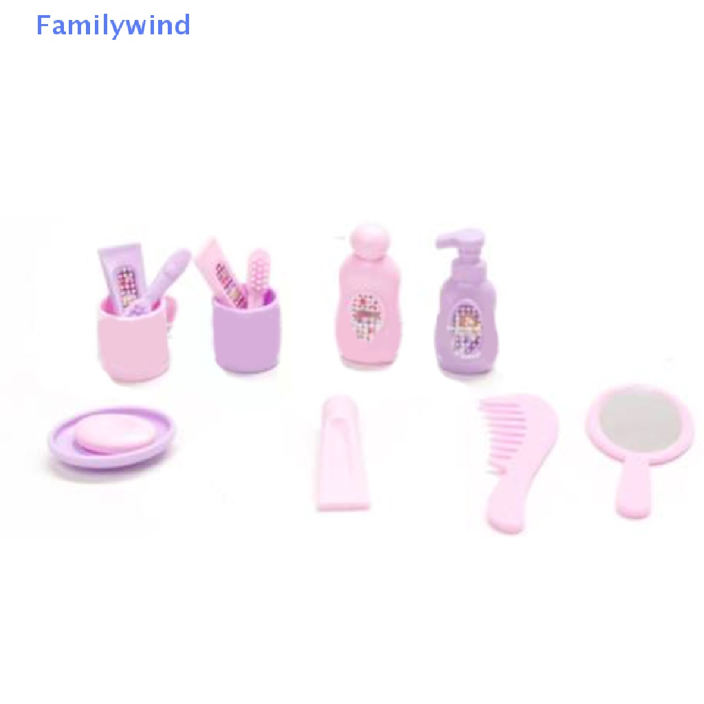 Set 13 Đồ Nội Thất Phòng Tắm Tỉ Lệ 1: 12 Trang Trí Nhà Búp Bê