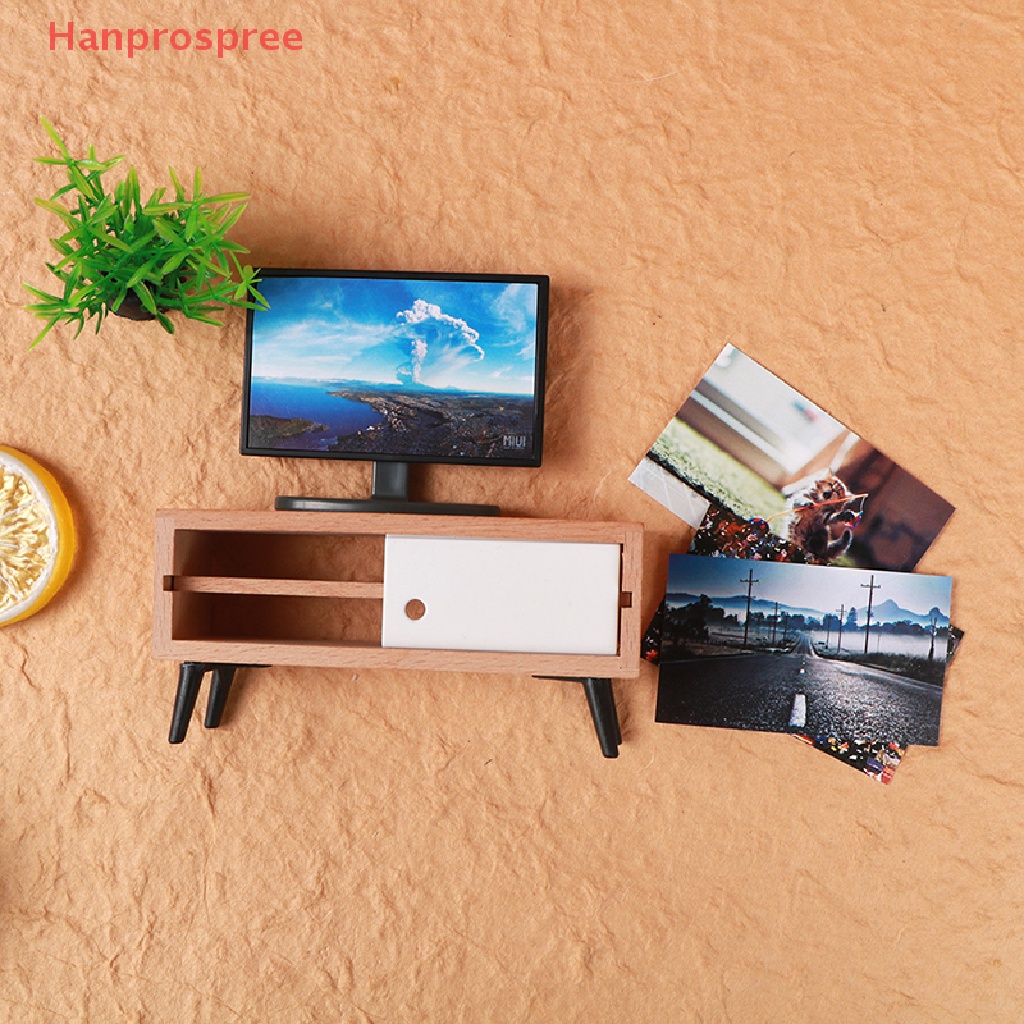 Mô Hình TV Phòng Khách Mini Tỉ Lệ 1: 12 Trang Trí Nhà Búp Bê